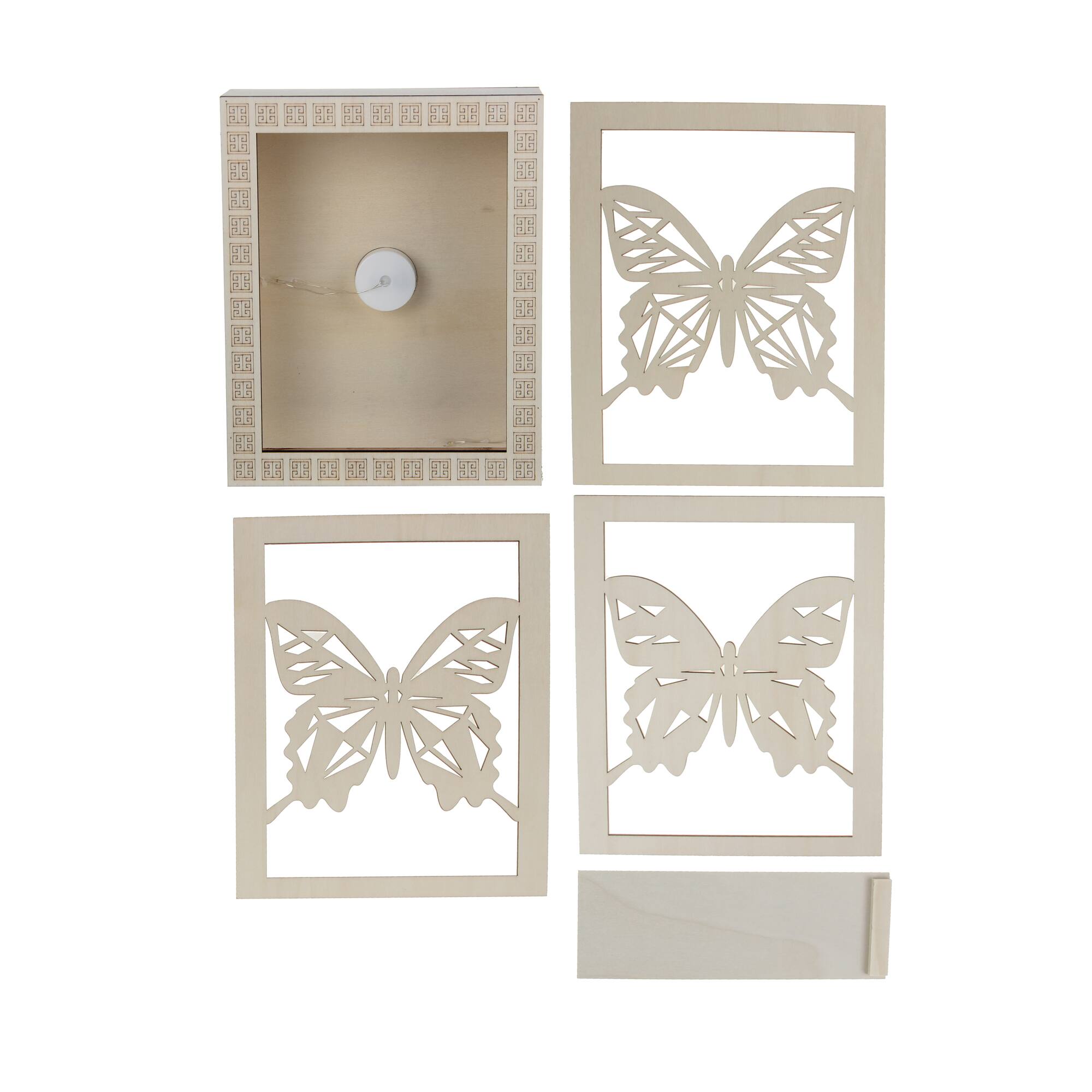 Jonathan Adler x Michaels 8.75" Geometric Butterfly DIY LED Shadow Box Décor
